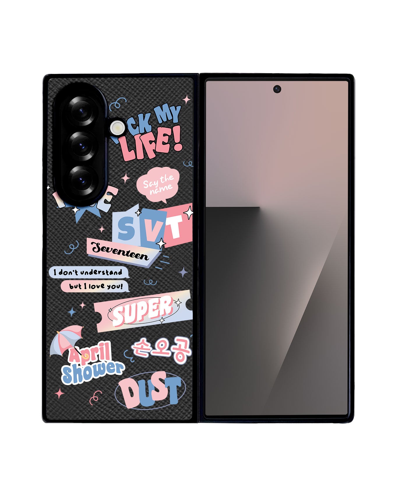 Android Flip / Fold Leather Grip - Seventeen Super