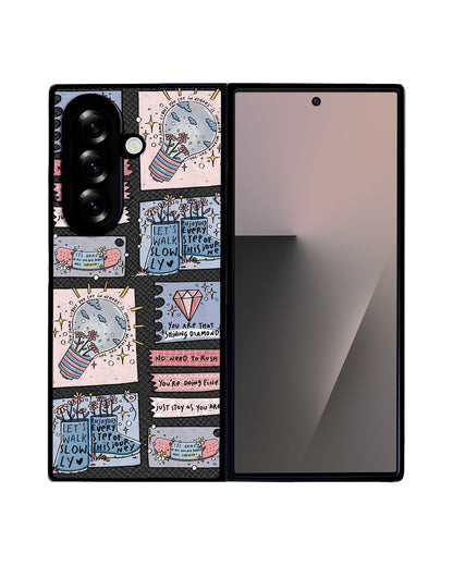 Android Flip / Fold Leather Grip - Shine