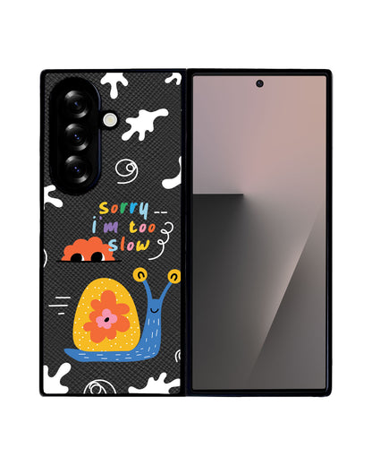 Android Flip / Fold Leather Grip - Sorry Being Slow