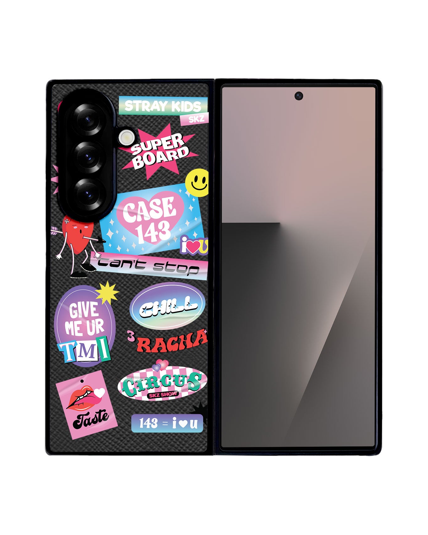 Android Flip / Fold Leather Grip - Stray Kids Case 143