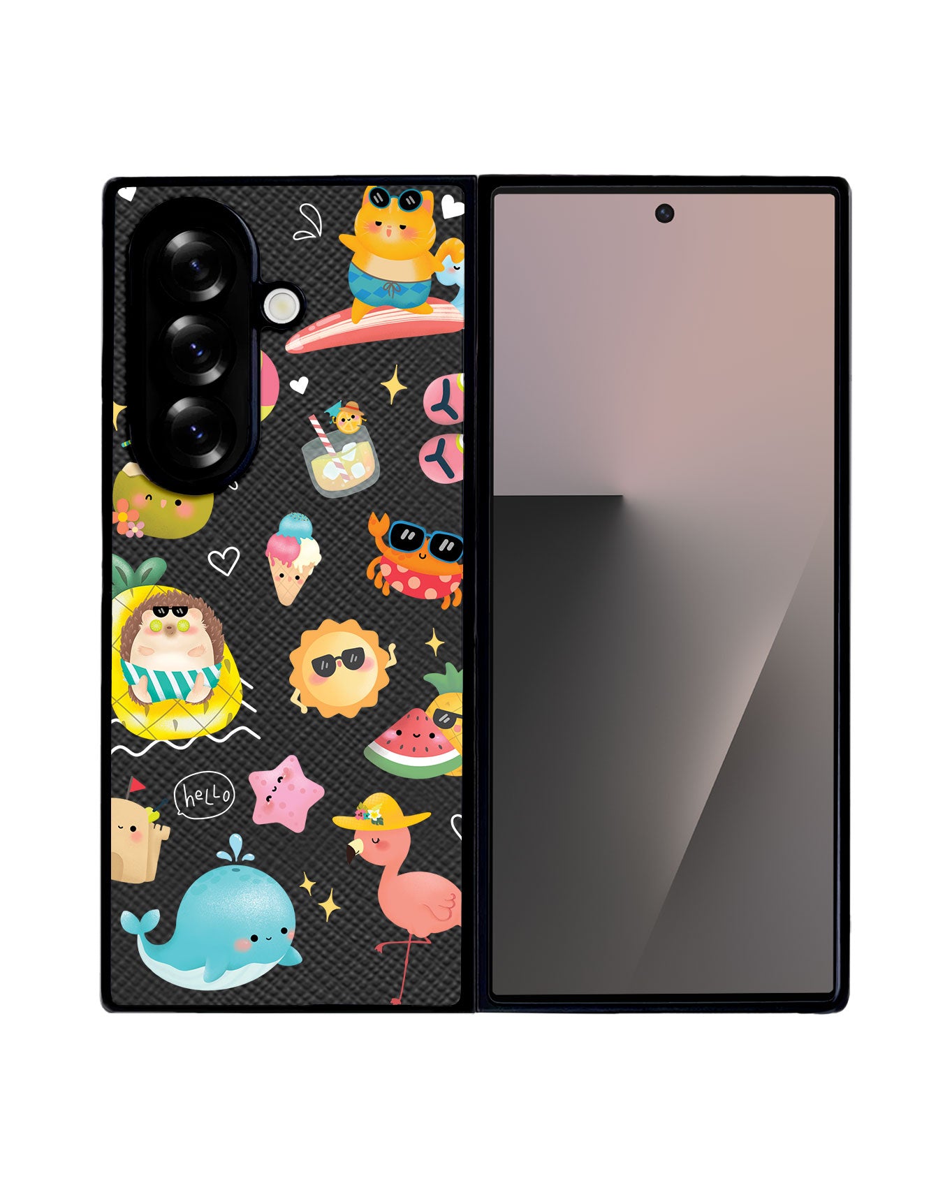 Android Flip / Fold Leather Grip - Summer