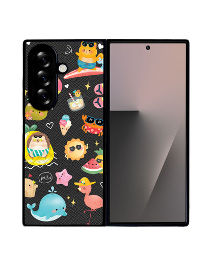 Android Flip / Fold Leather Grip - Summer