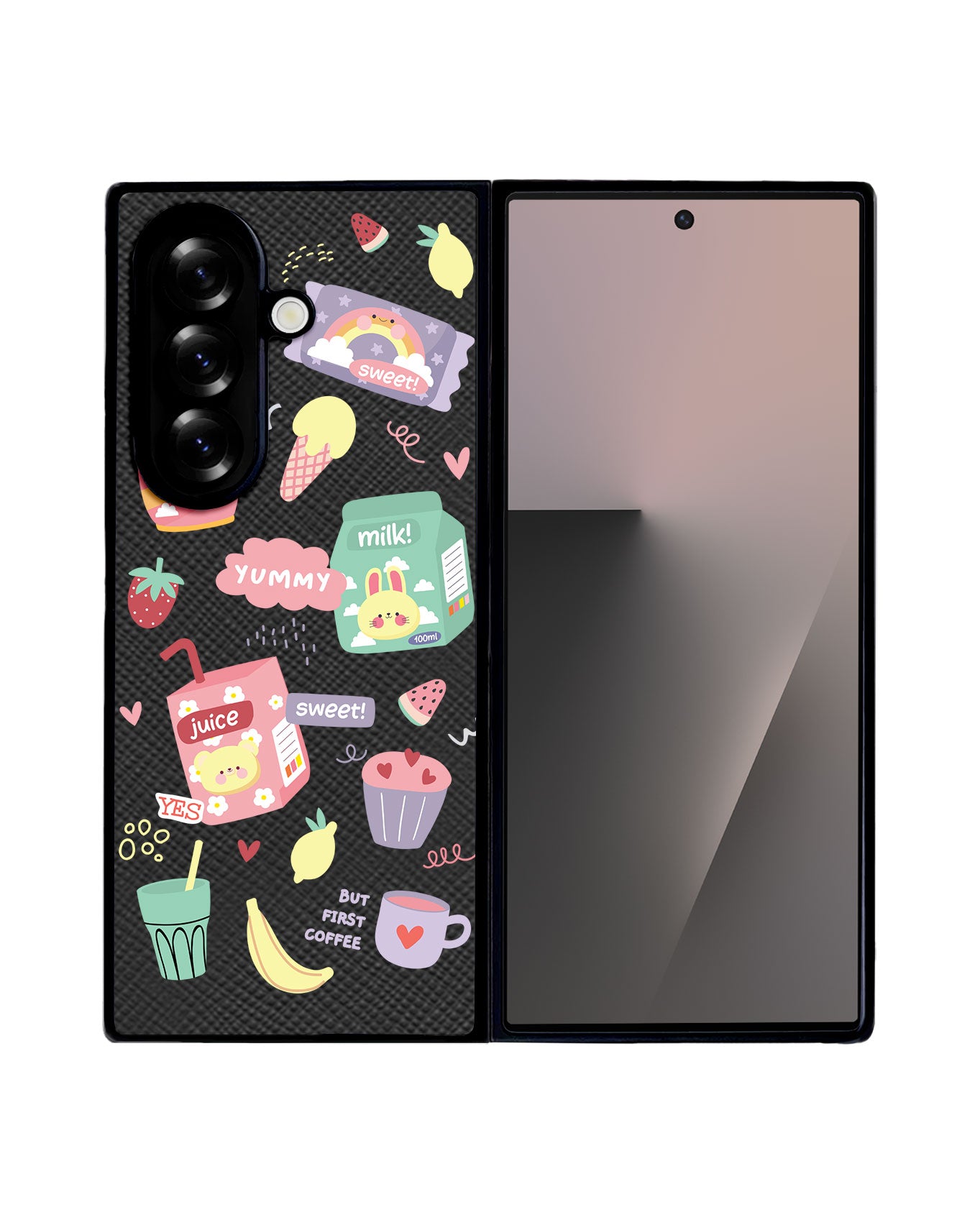 Android Flip / Fold Leather Grip - Sweet & Yummy