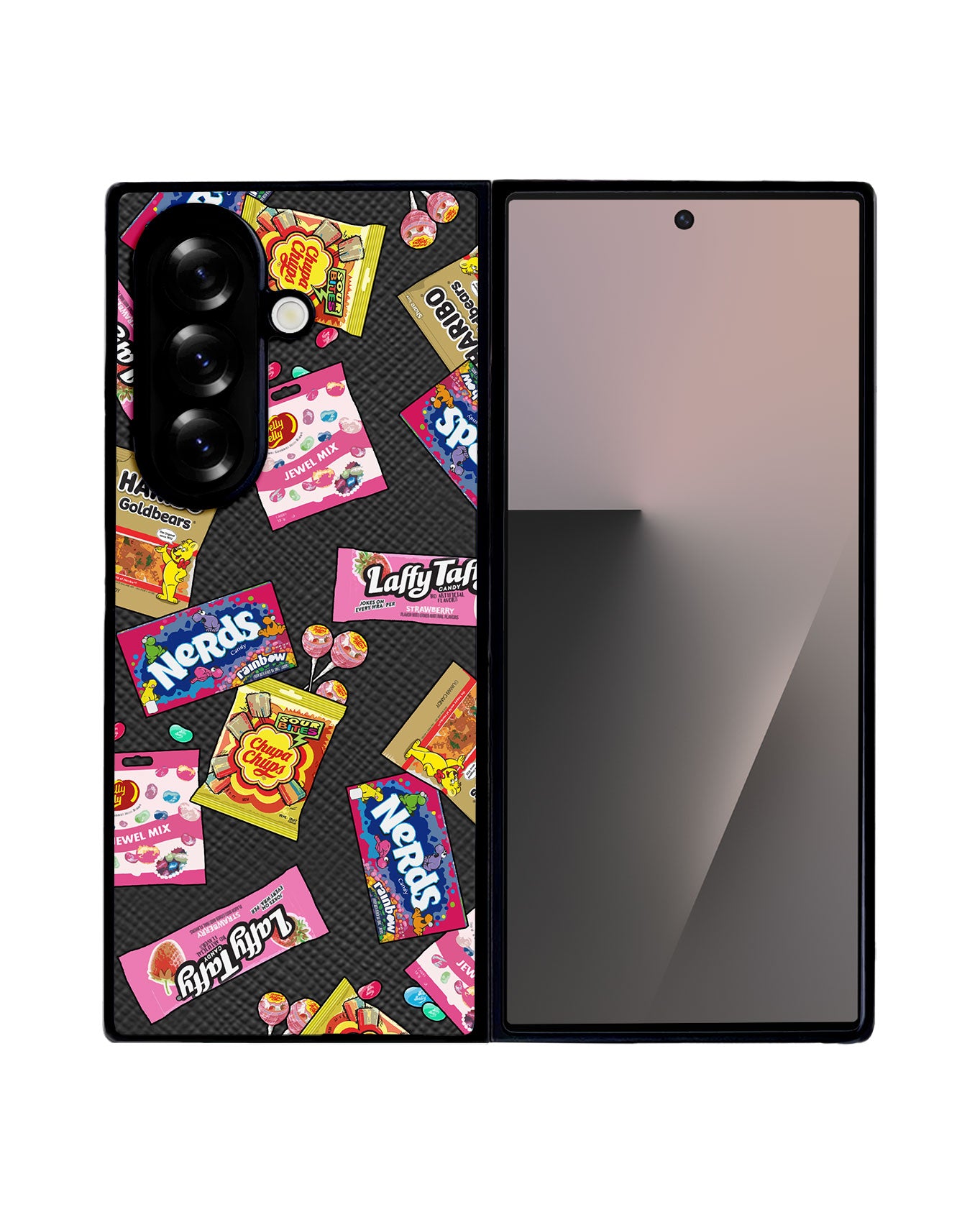 Android Flip / Fold Leather Grip - Sweets and Gummies