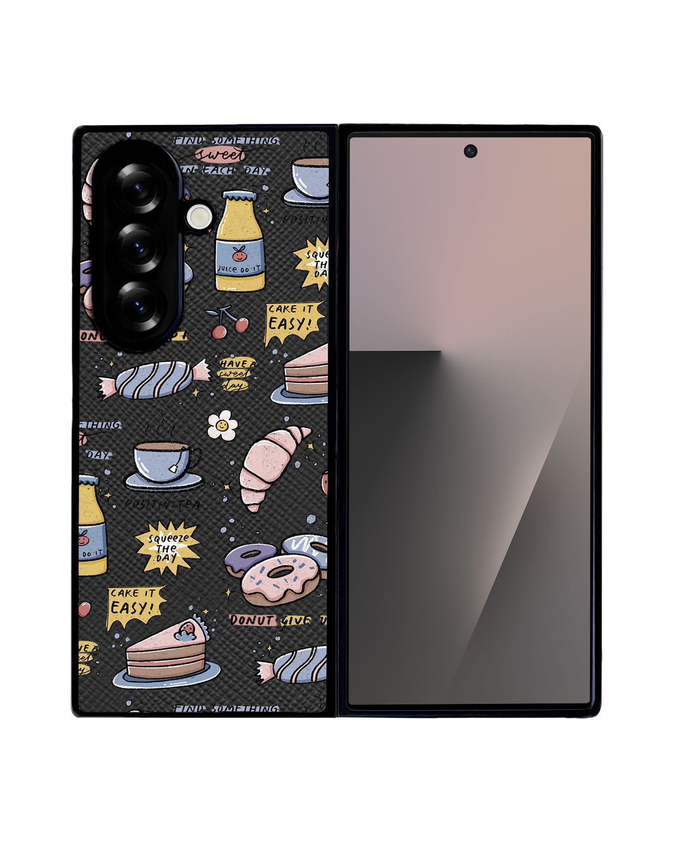 Android Flip / Fold Leather Grip - Sweets