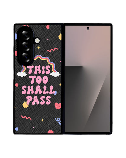 Android Flip / Fold Leather Grip - This Too Shall Pass