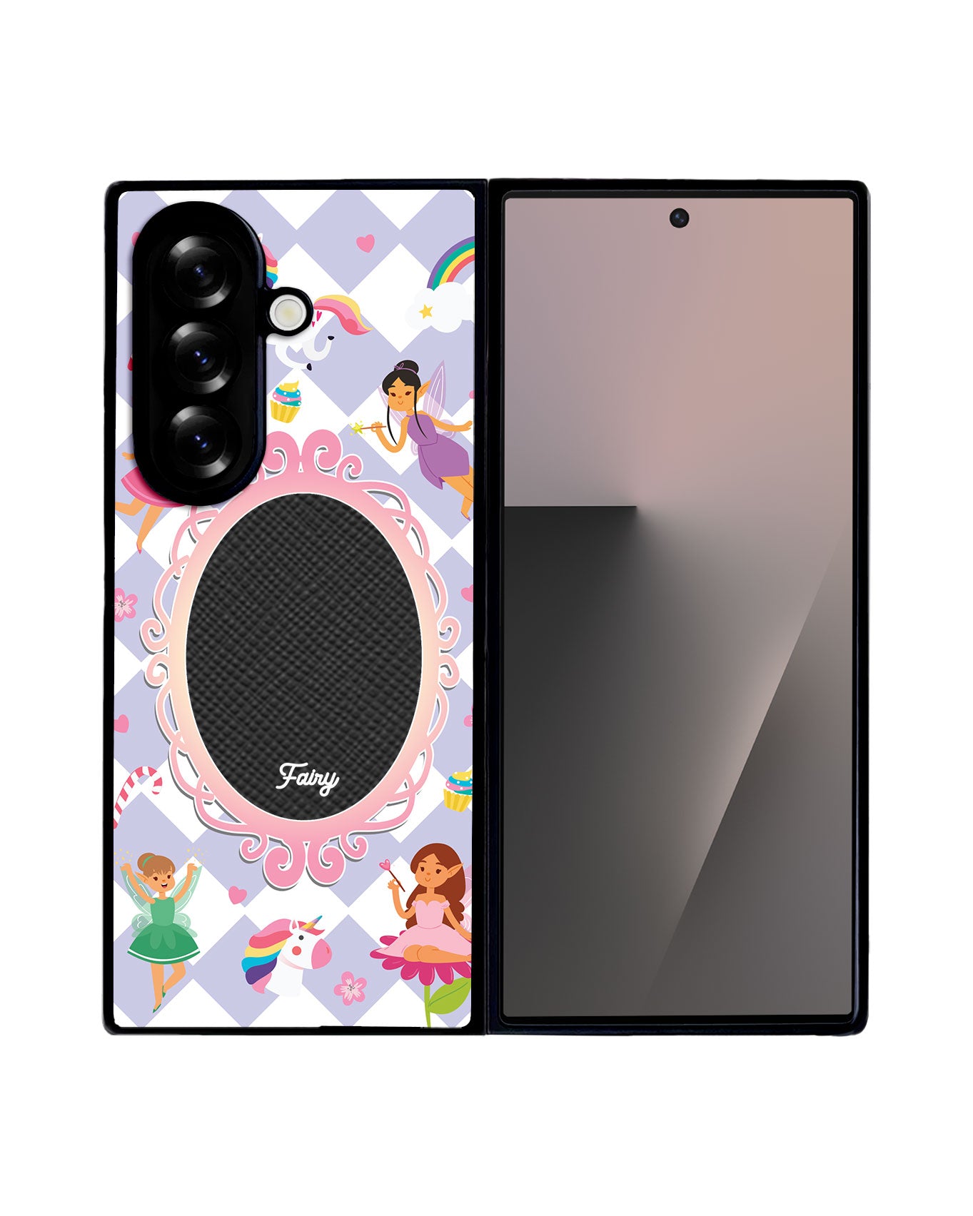 Android Flip / Fold Leather Grip - Tiny Fairy