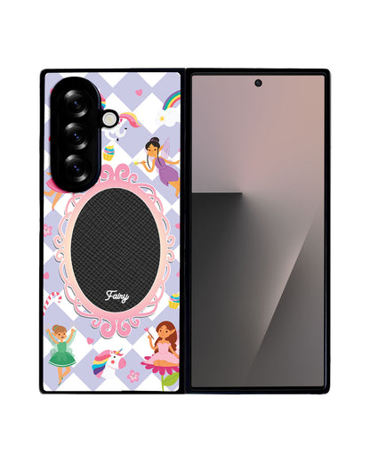 Android Flip / Fold Leather Grip - Tiny Fairy