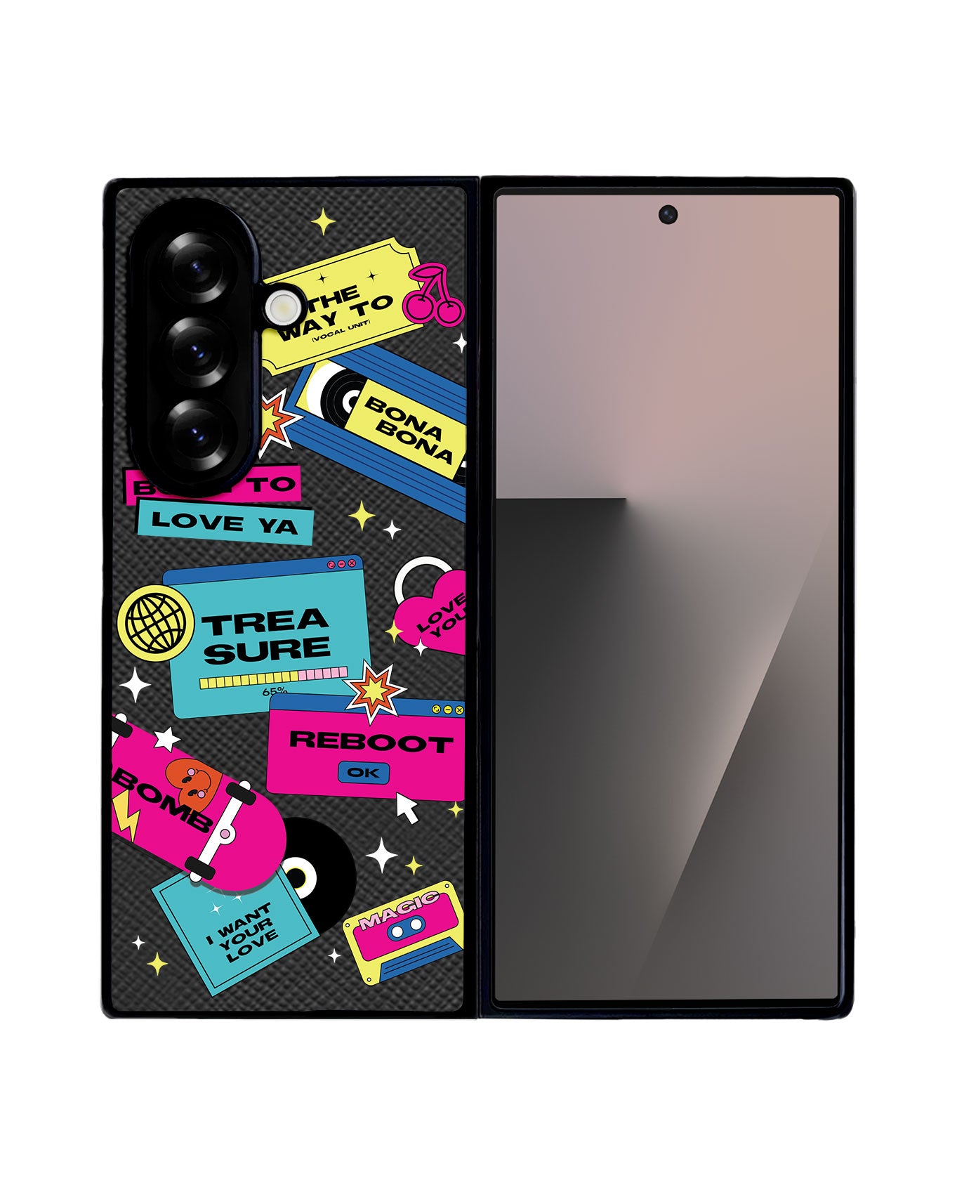 Android Flip / Fold Leather Grip - Treasure Reboot