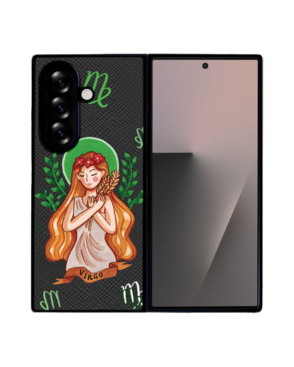 Android Flip / Fold Leather Grip - Virgo