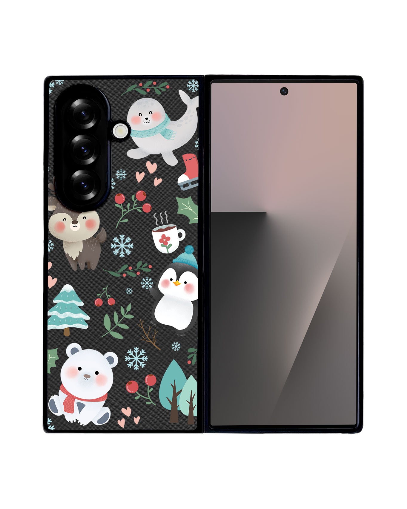 Android Flip / Fold Leather Grip - Winter