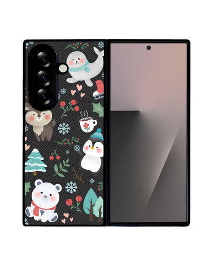 Android Flip / Fold Leather Grip - Winter