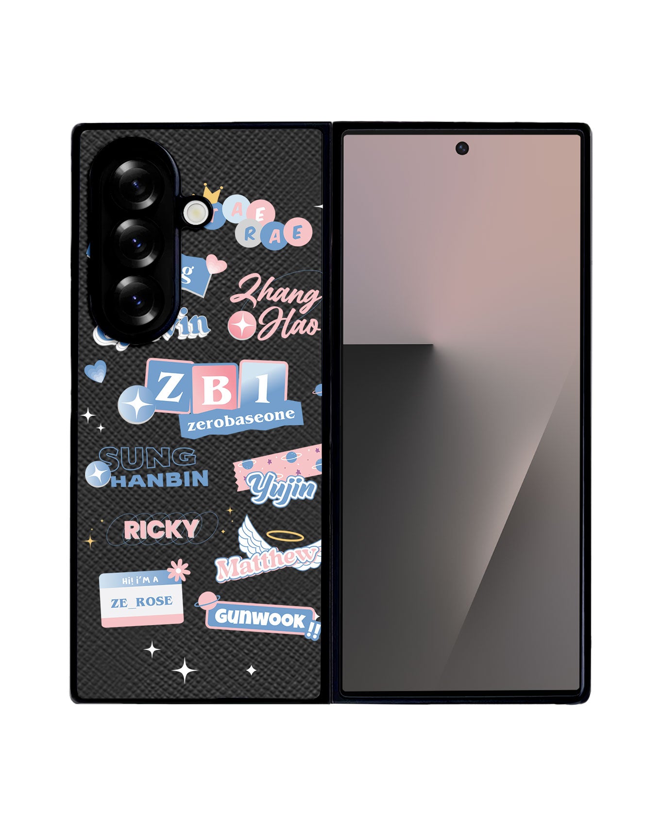 Android Flip / Fold Leather Grip - Zerobaseone Members