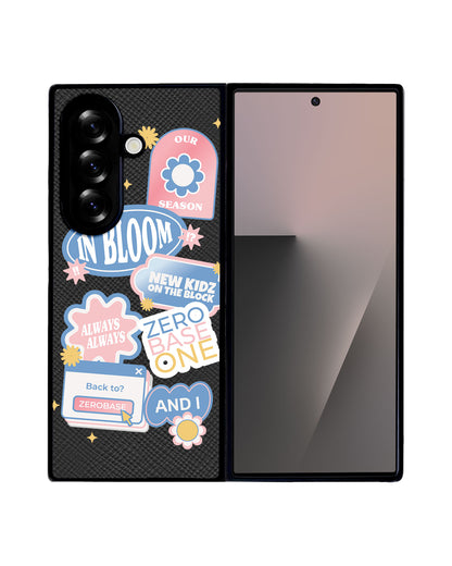 Android Flip / Fold Leather Grip - Zerobaseone Song Sticker Pack