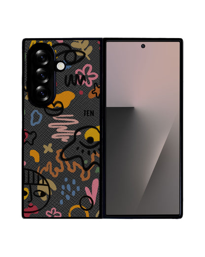 Android Flip / Fold Leather Grip - Abstract 3.0