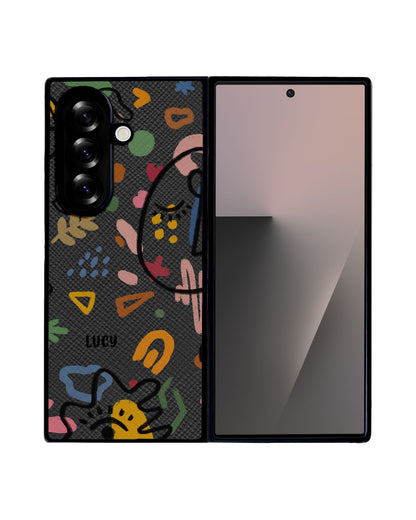 Android Flip / Fold Leather Grip - Abstract 5.0