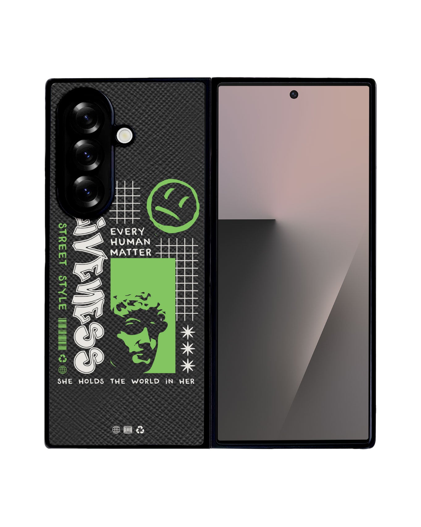 Android Flip / Fold Leather Grip - Alive