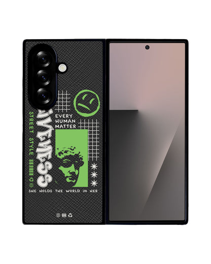 Android Flip / Fold Leather Grip - Alive