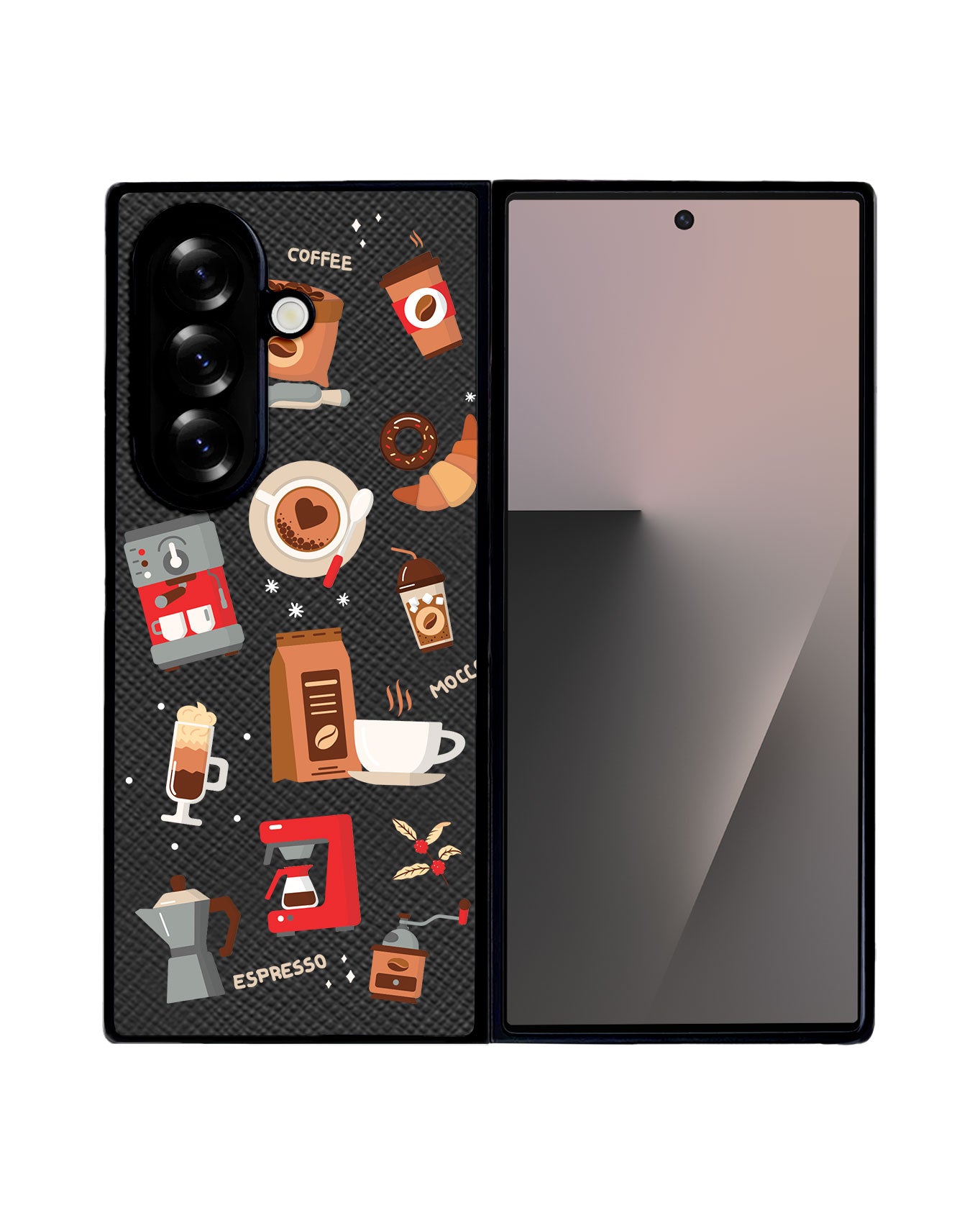 Android Flip / Fold Leather Grip - Barista