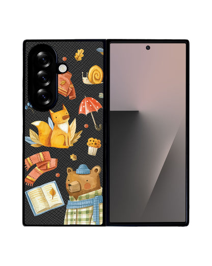 Android Flip / Fold Leather Grip - Bear & Fox