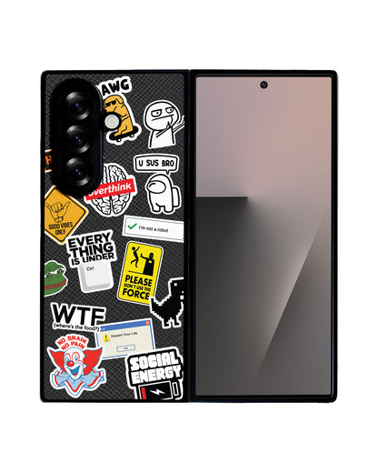 Android Flip / Fold Leather Grip - Brand Parody 2.0