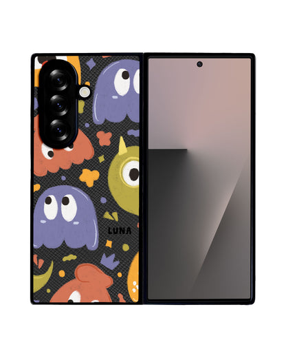 Android Flip / Fold Leather Grip - Cute Monster 1.0