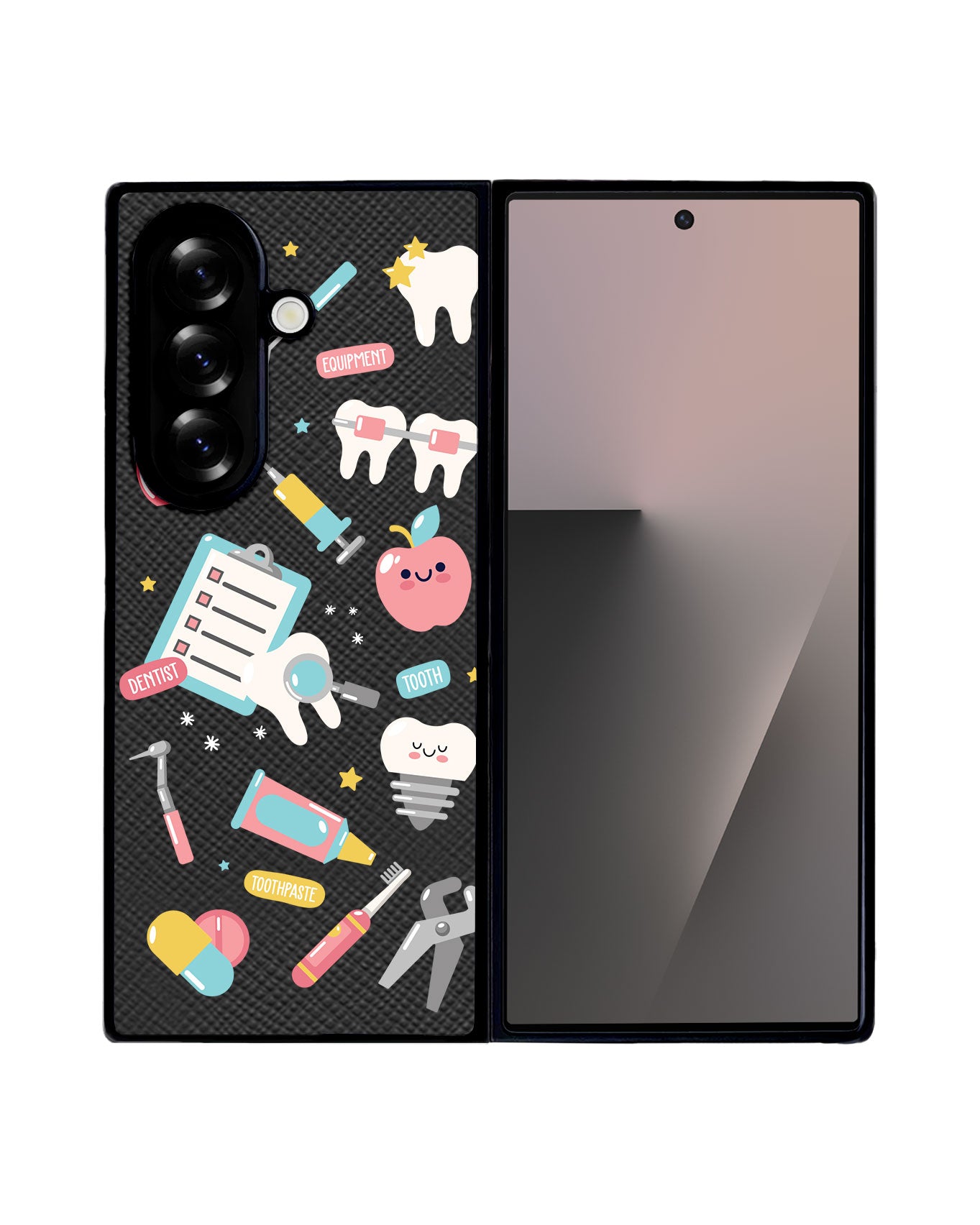 Android Flip / Fold Leather Grip - Dentist