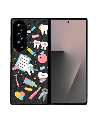 Android Flip / Fold Leather Grip - Dentist