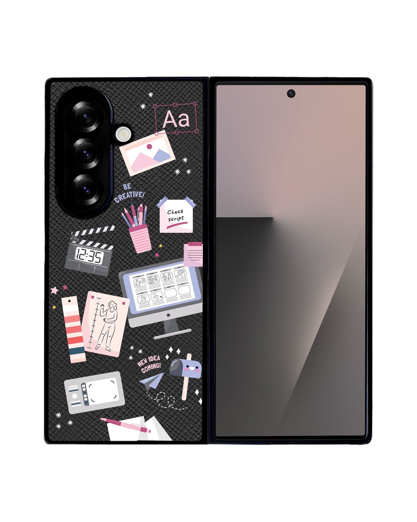 Android Flip / Fold Leather Grip - Designer