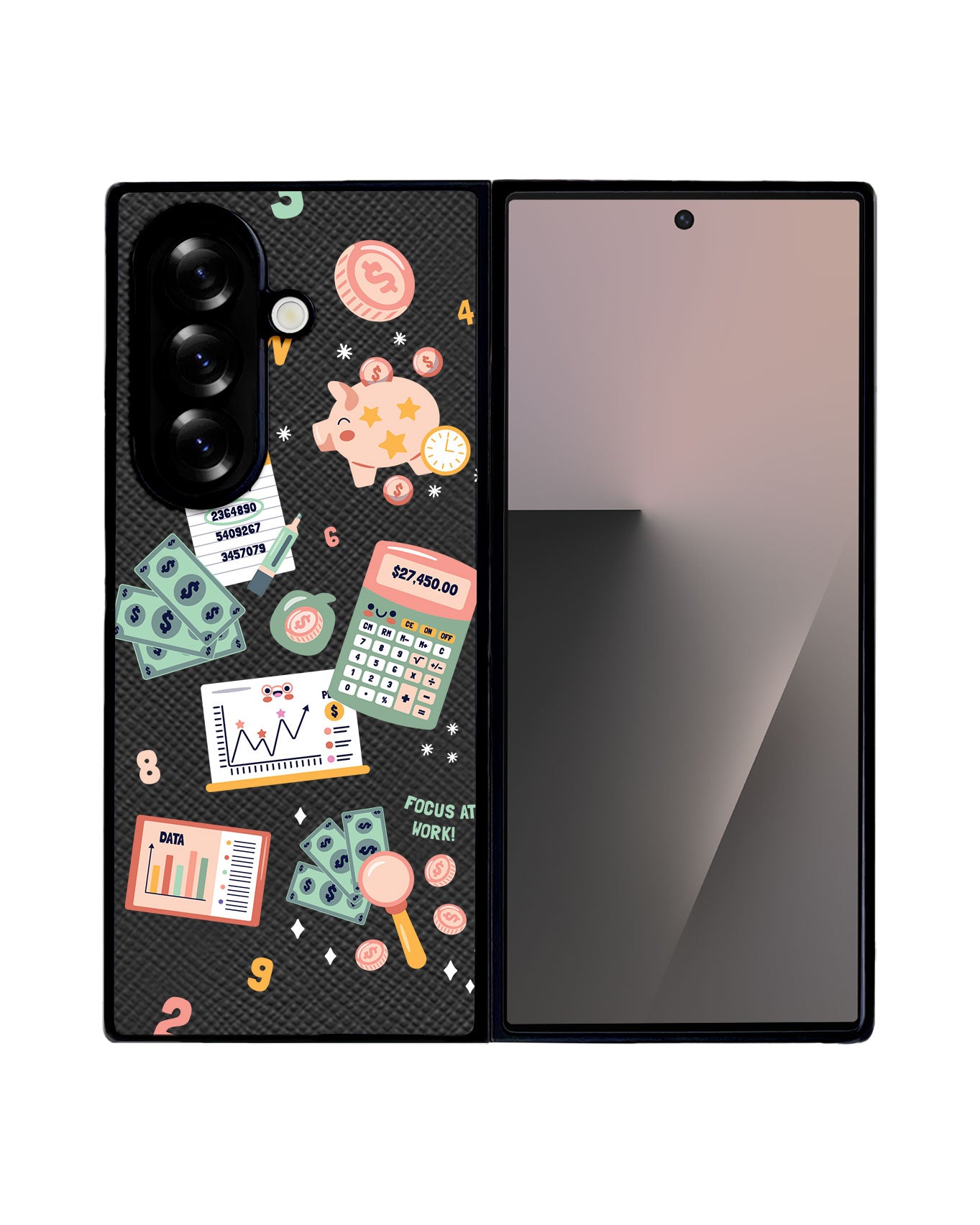 Android Flip / Fold Leather Grip - Finance