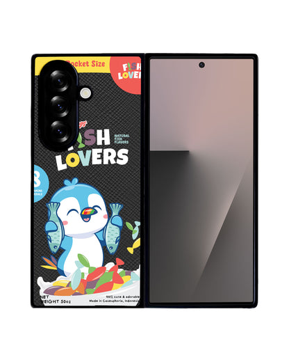 Android Flip / Fold Leather Grip - Fish Lovers