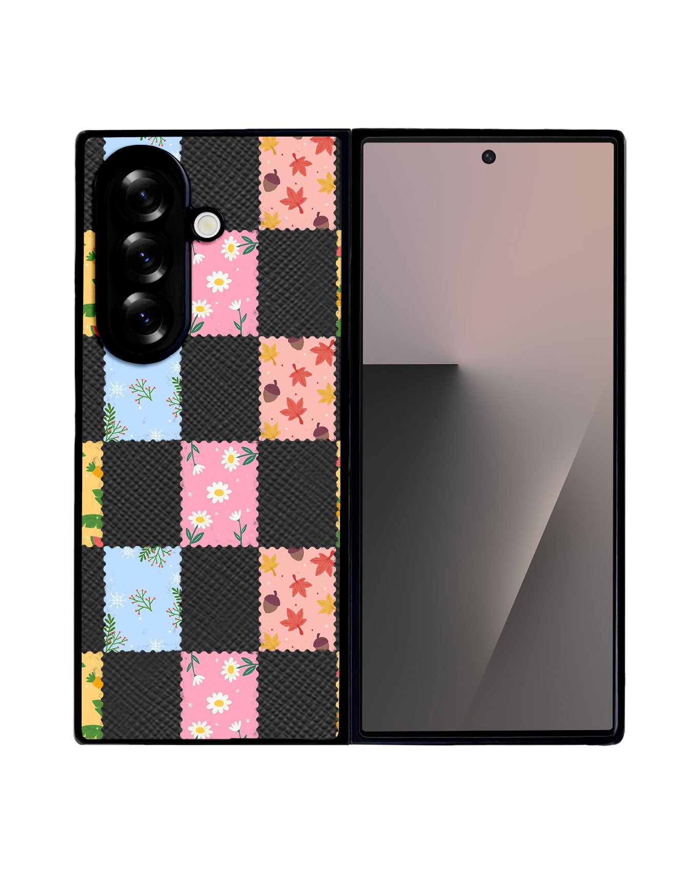 Android Flip / Fold Leather Grip - Four Seasons Stamps