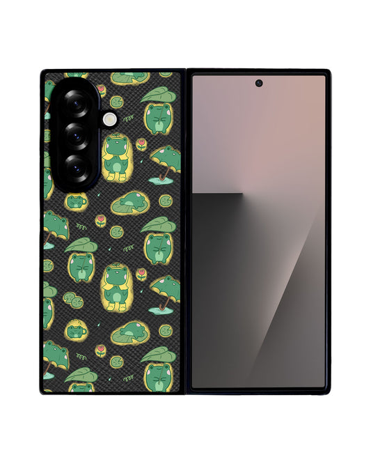 Android Flip / Fold Leather Grip - Happy Rain