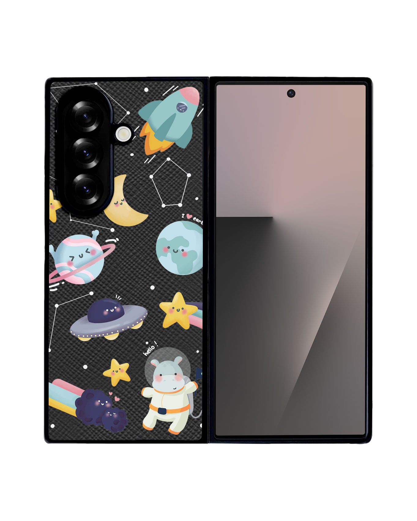 Android Flip / Fold Leather Grip - Galaxy (Artevefacts)