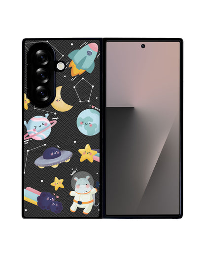 Android Flip / Fold Leather Grip - Galaxy (Artevefacts)