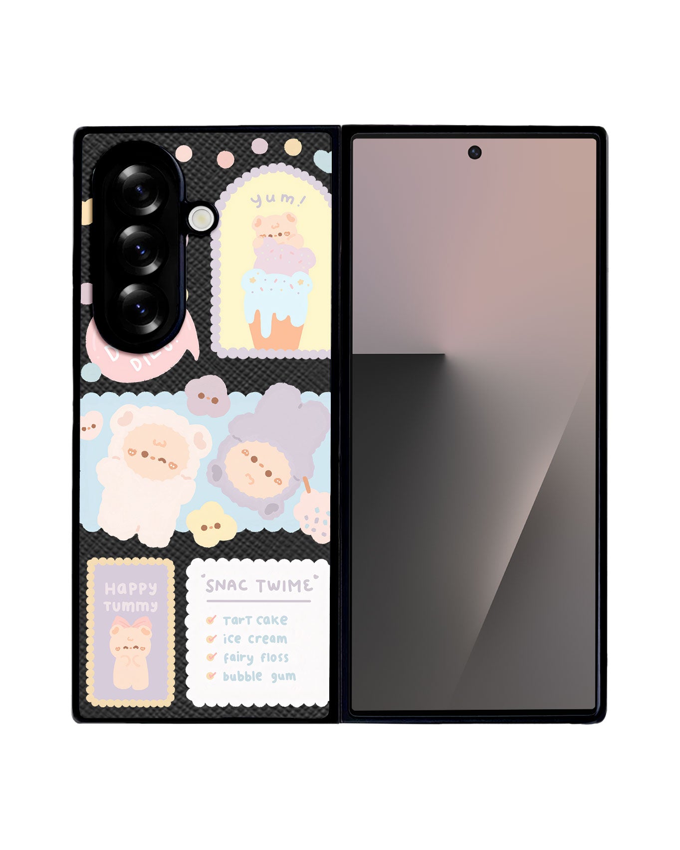 Android Flip / Fold Leather Grip - Sweets Heaven