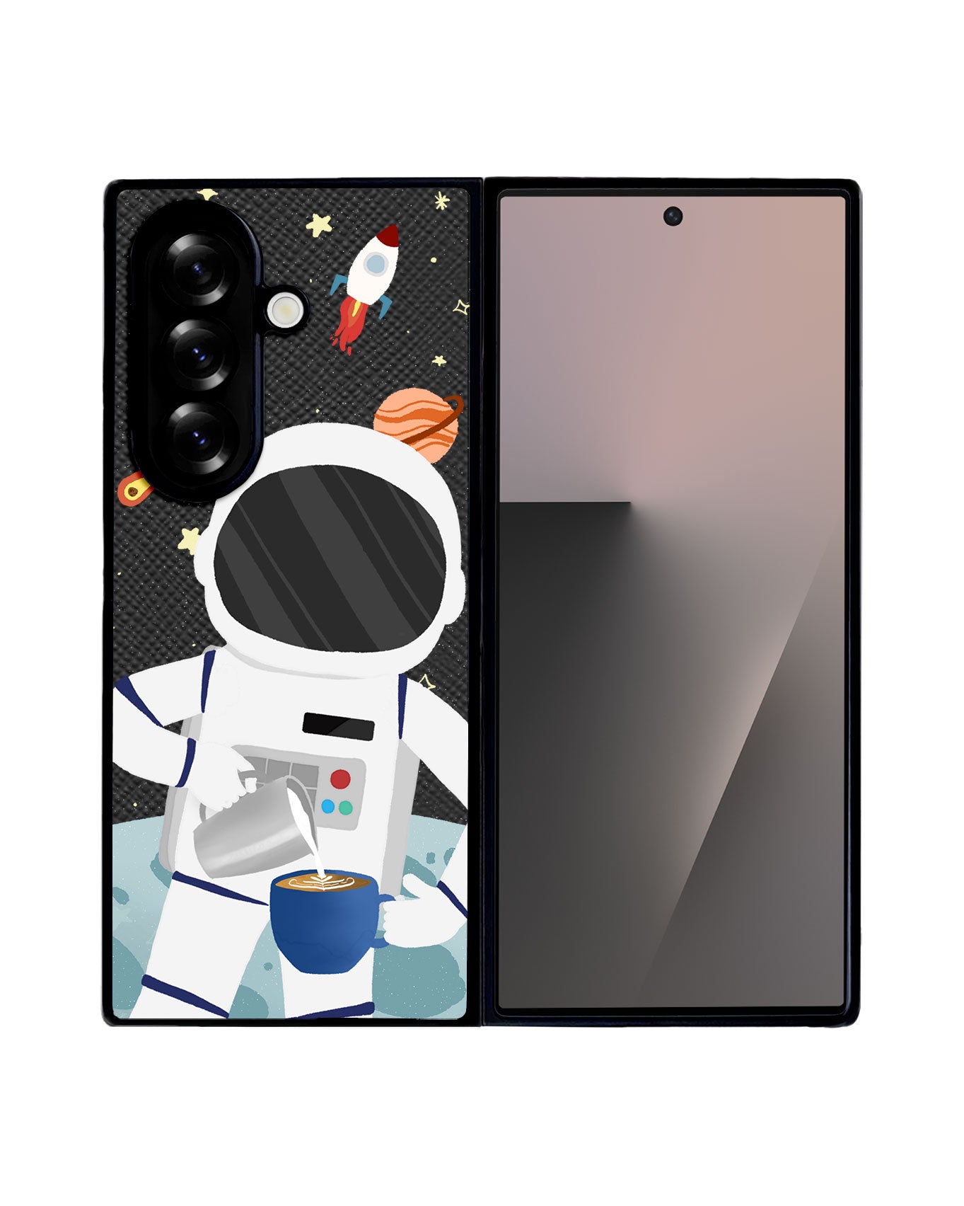 Android Flip / Fold Leather Grip - Baristronaut