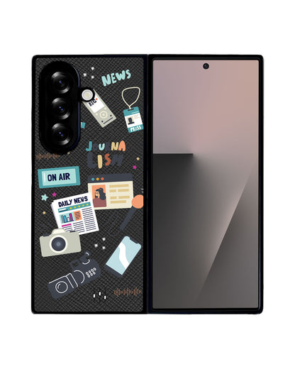 Android Flip / Fold Leather Grip - Journalism
