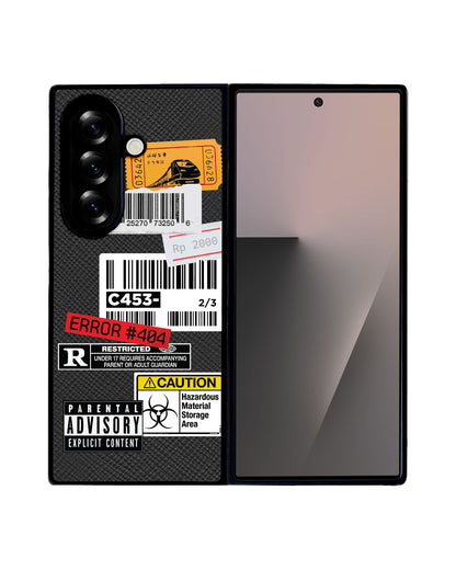 Android Flip / Fold Leather Grip - Label Sticker Pack