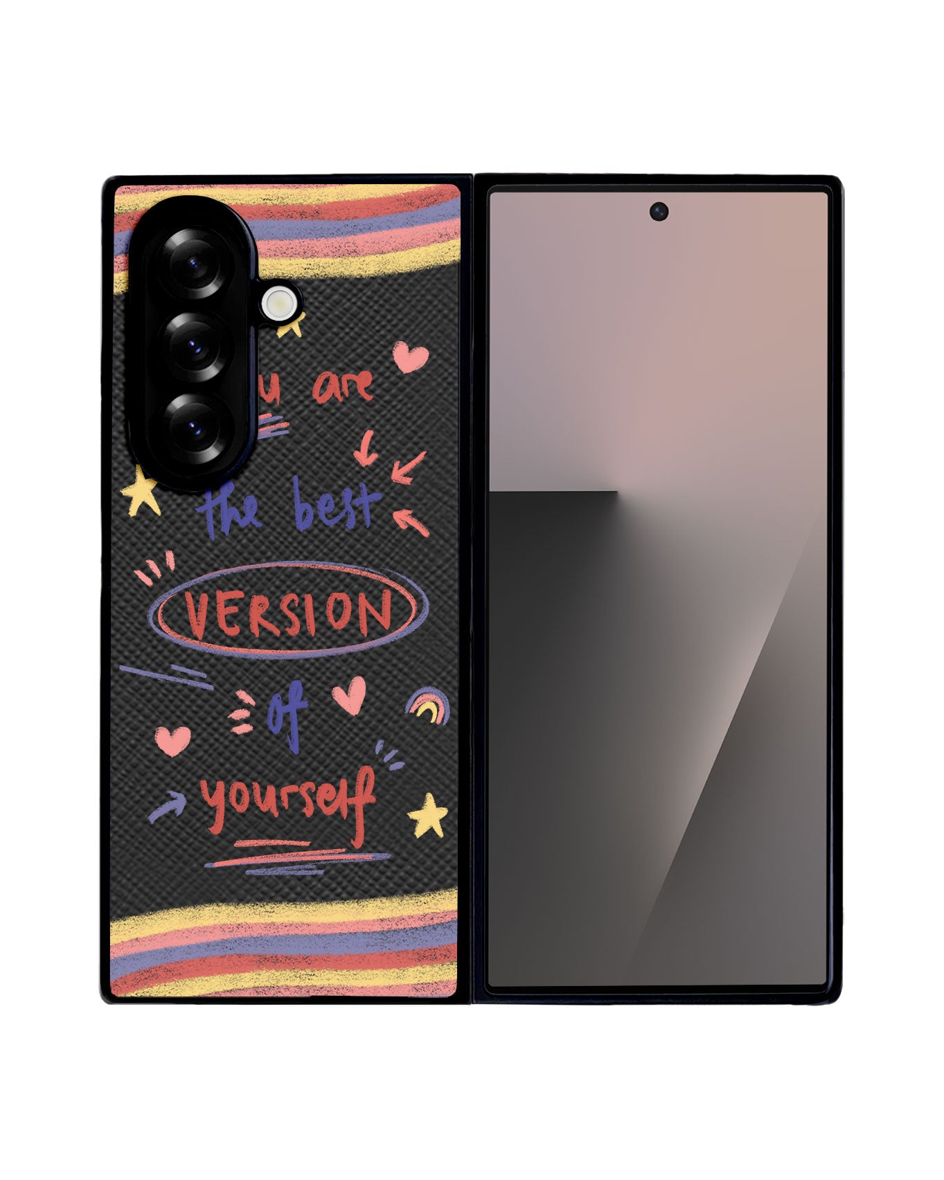 Android Flip / Fold Leather Grip - Love Yourself