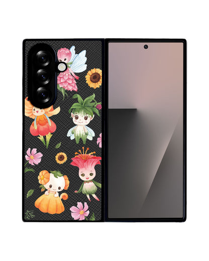 Android Flip / Fold Leather Grip - Magical Garden