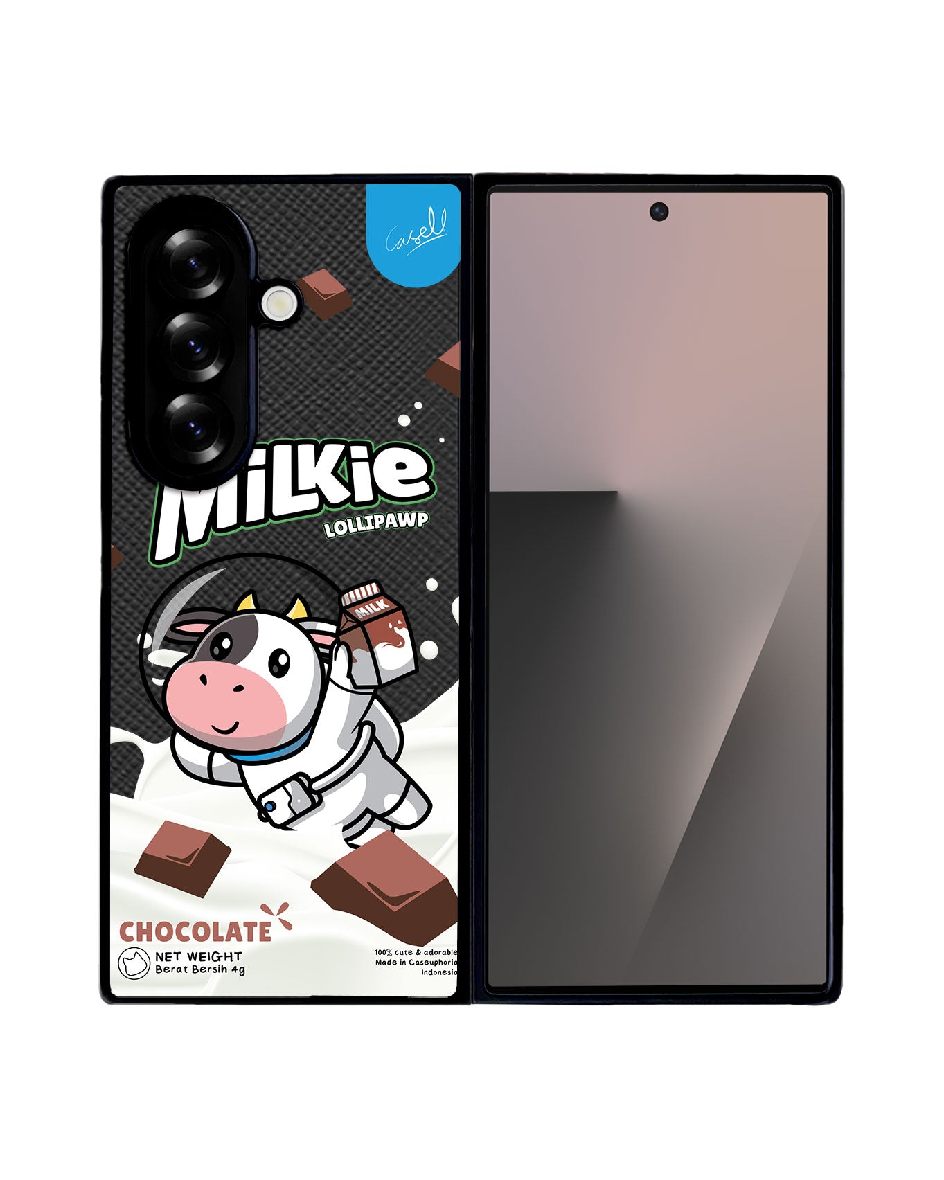 Android Flip / Fold Leather Grip - Milkie