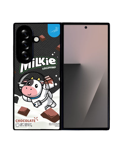 Android Flip / Fold Leather Grip - Milkie
