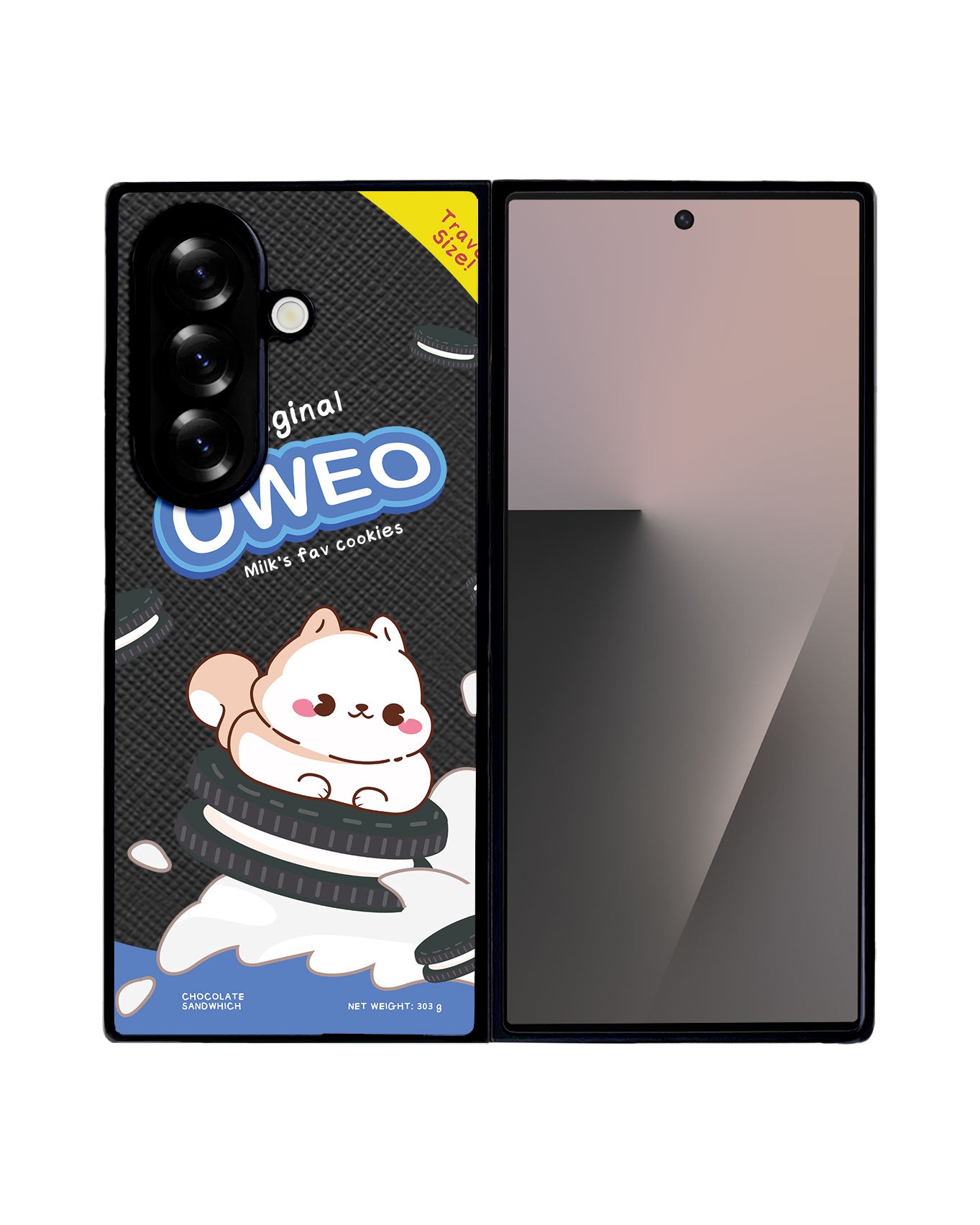 Android Flip / Fold Leather Grip - Oweo Dog