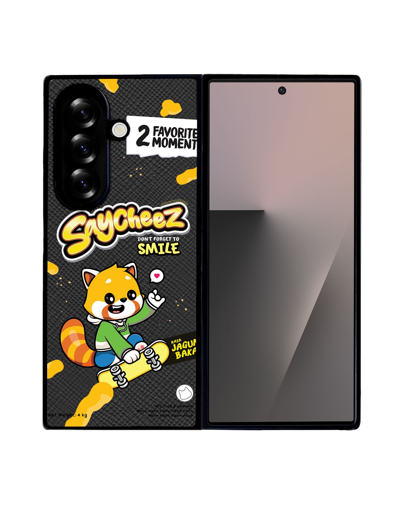 Android Flip / Fold Leather Grip - Saycheez