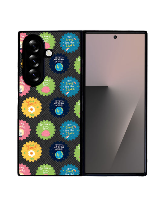 Android Flip / Fold Leather Grip - Self Reminder Stamps