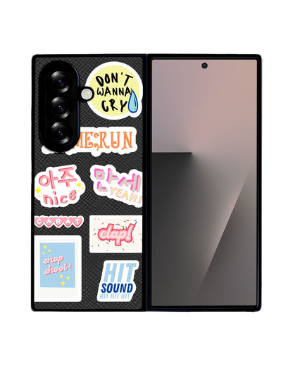 Android Flip / Fold Leather Grip - Seventeen Sticker Pack