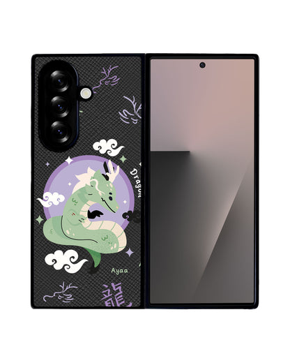 Android Flip / Fold Leather Grip - Dragon (Chinese Zodiac / Shio)