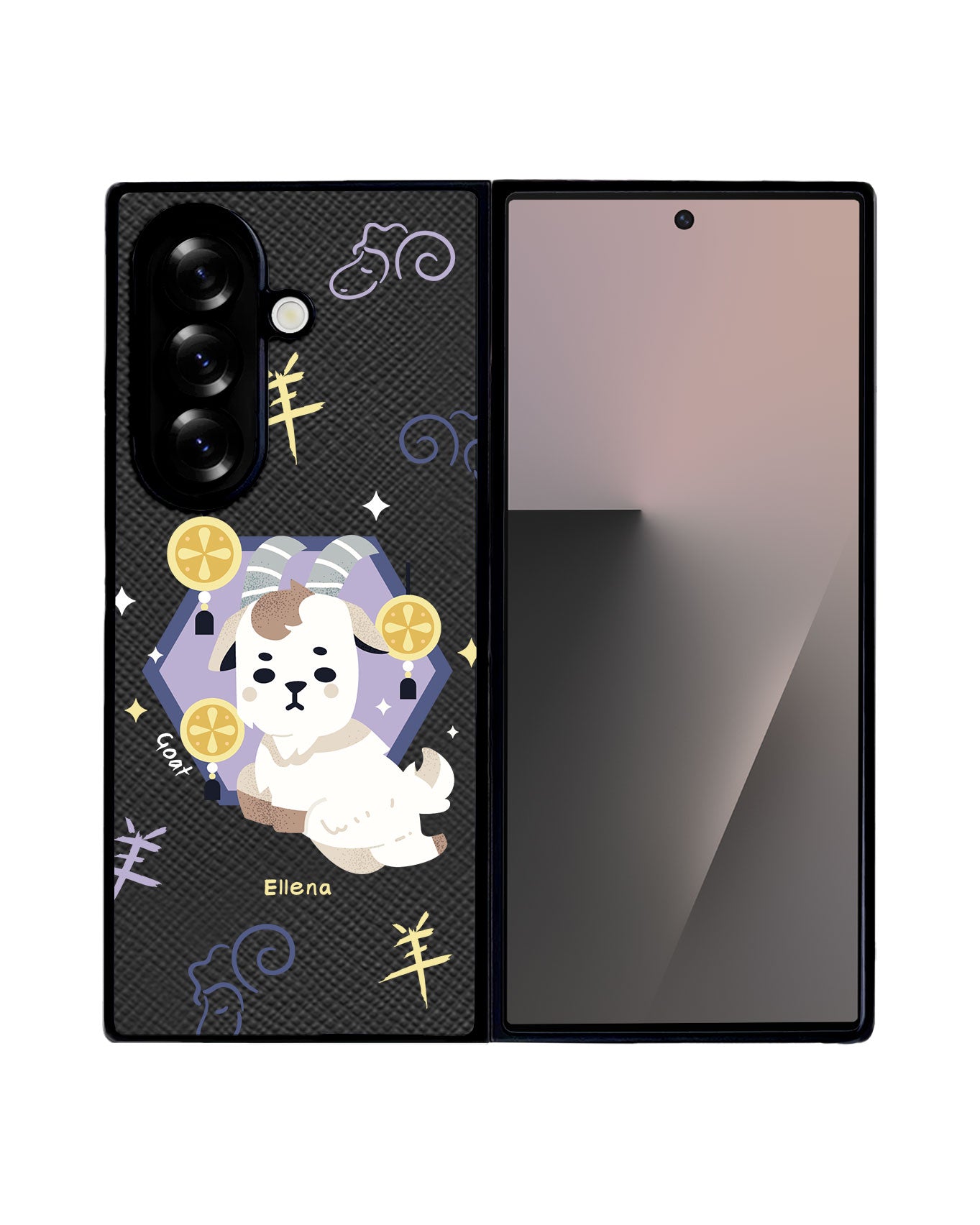 Android Flip / Fold Leather Grip - Goat (Chinese Zodiac / Shio)