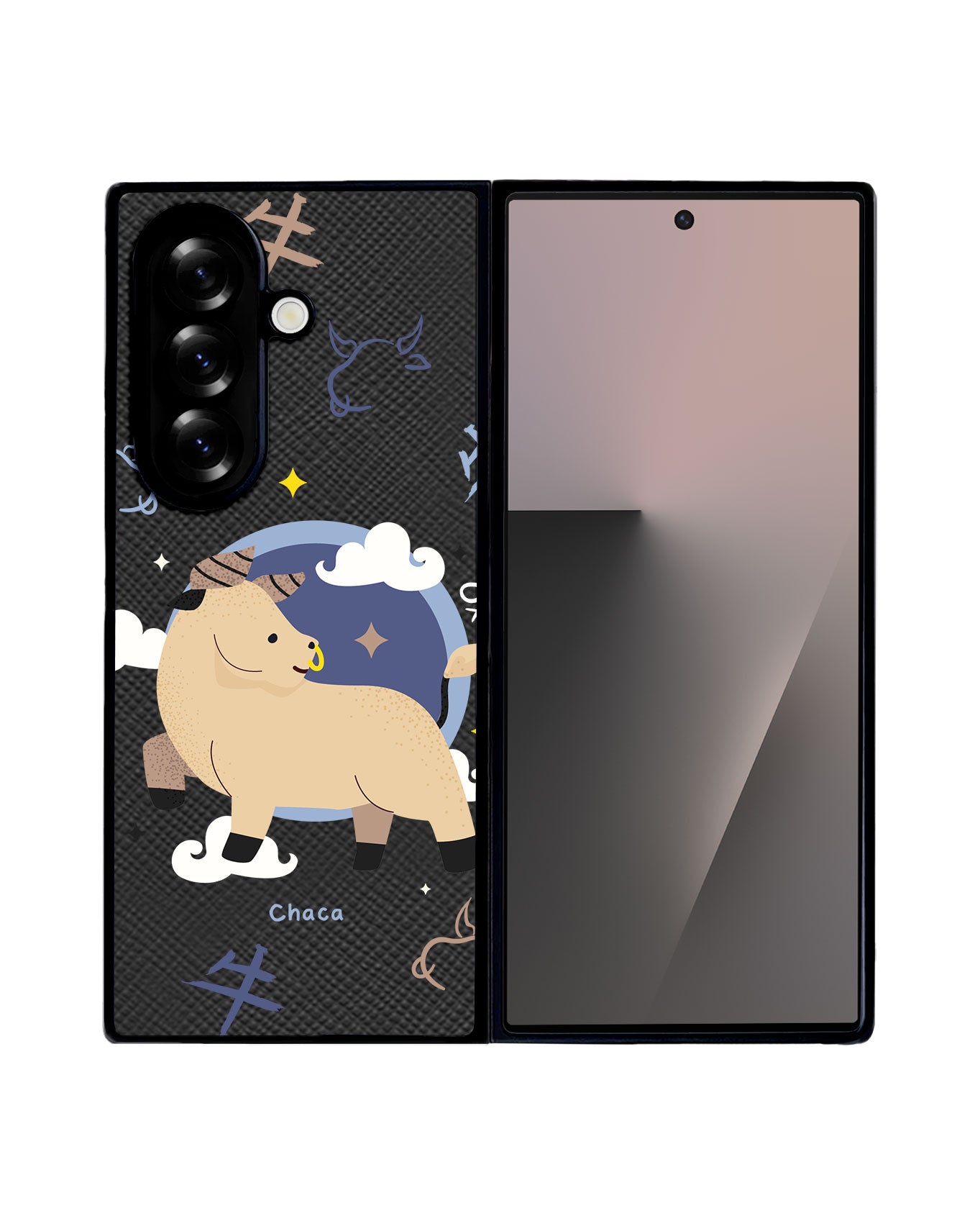 Android Flip / Fold Leather Grip - Ox (Chinese Zodiac / Shio)